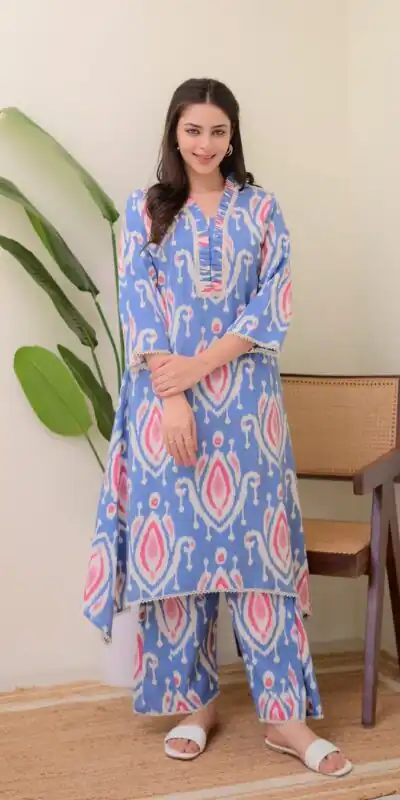 MF 752 Blue Color Rayon Wood With Print Salwar Suit Casual, Wedding, Party, Festive, Events Etc.4-6 Working Days@ 1549/-only | Jump Suits, Salwar suit, Designer Suits, Casual Suits, Creative suits, Palazzo Suits, Party Wear Suits, Patiala Suits, Straight Suits