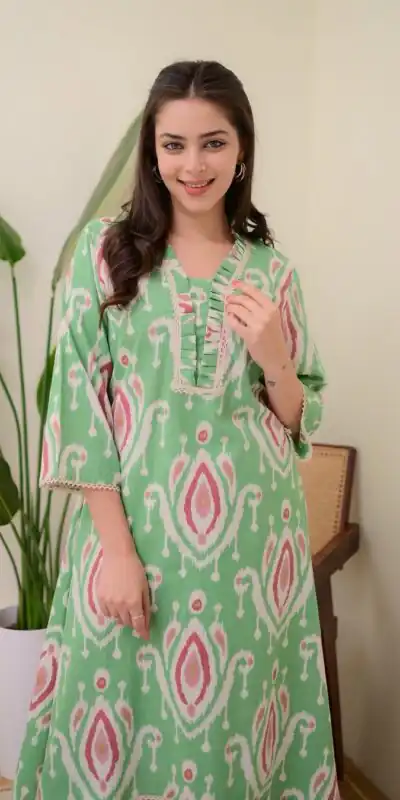 MF 752 Green Color Rayon Wood With Print Salwar Suit Casual, Wedding, Party, Festive, Events Etc.4-6 Working Days@ 1549/-only | Jump Suits, Salwar suit, Designer Suits, Casual Suits, Creative suits, Palazzo Suits, Party Wear Suits, Patiala Suits, Straight Suits