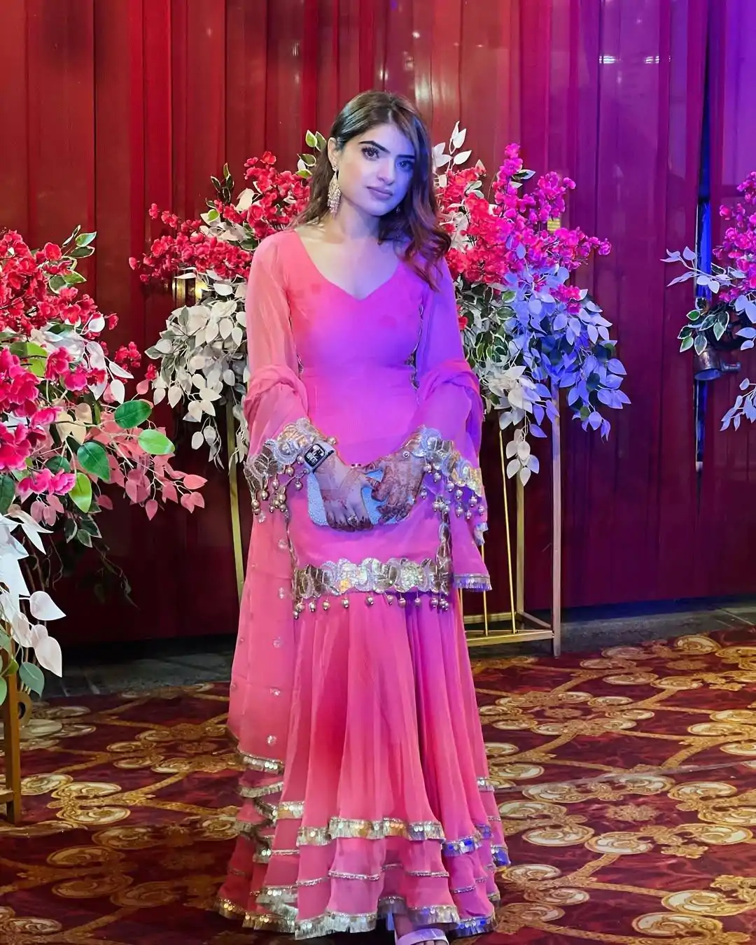 MF 445 Pink Color Chinon Silk 5mm Embroidery Sequence Work Salwar Suit Casual, Wedding, Party, Festive, Events Etc.4-6 Working Days@ 2149/-only | Jump Suits, Salwar suit, Designer Suits, Casual Suits, Creative suits, Palazzo Suits, Party Wear Suits, Patiala Suits, Straight Suits