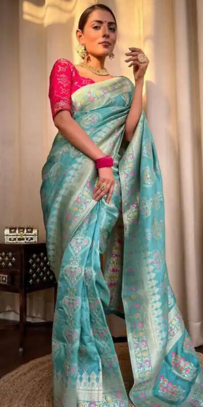  MS 476 Sky Blue Color Soft Lichi Silk Kubera Pattu On All Over Saree Casual, Wedding, Festive, Events . Expected Delivery  4-6 Working Days @1299/- only                                                                                                                                             | Sarees, Bollywood Sarees, Creative Sarees, Designer Sarees, Embroidered Sarees, Ethnic Saree, Modern Digital sarees, Party Wear Sarees