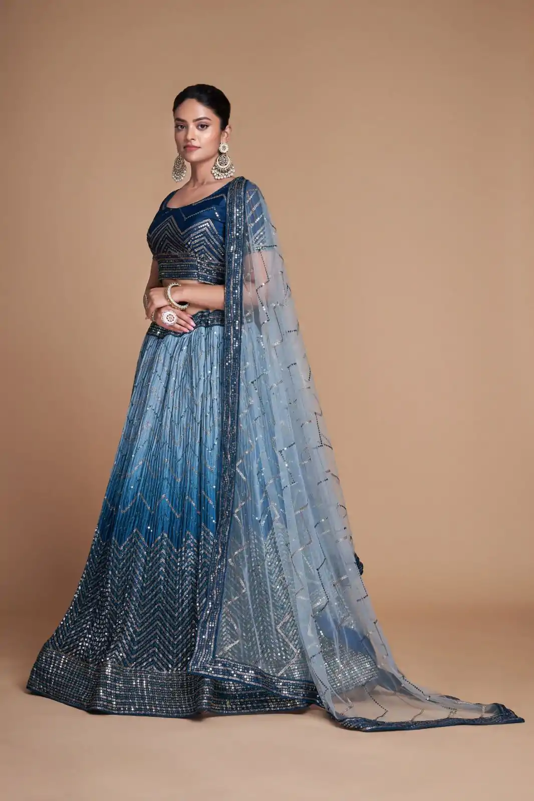 RC 266 Navy Blue Color Chinon Embroidery and Sequins Lehenga Choli Wedding, Party, Festive, Events Etc. Delivery 4-6 Working Days Rs 2399 | Lehenga, Bollywood Lehenga, Creative Lehenga, Designer Lehenga, Embroidered Lehenga, Party Wear Lehenga