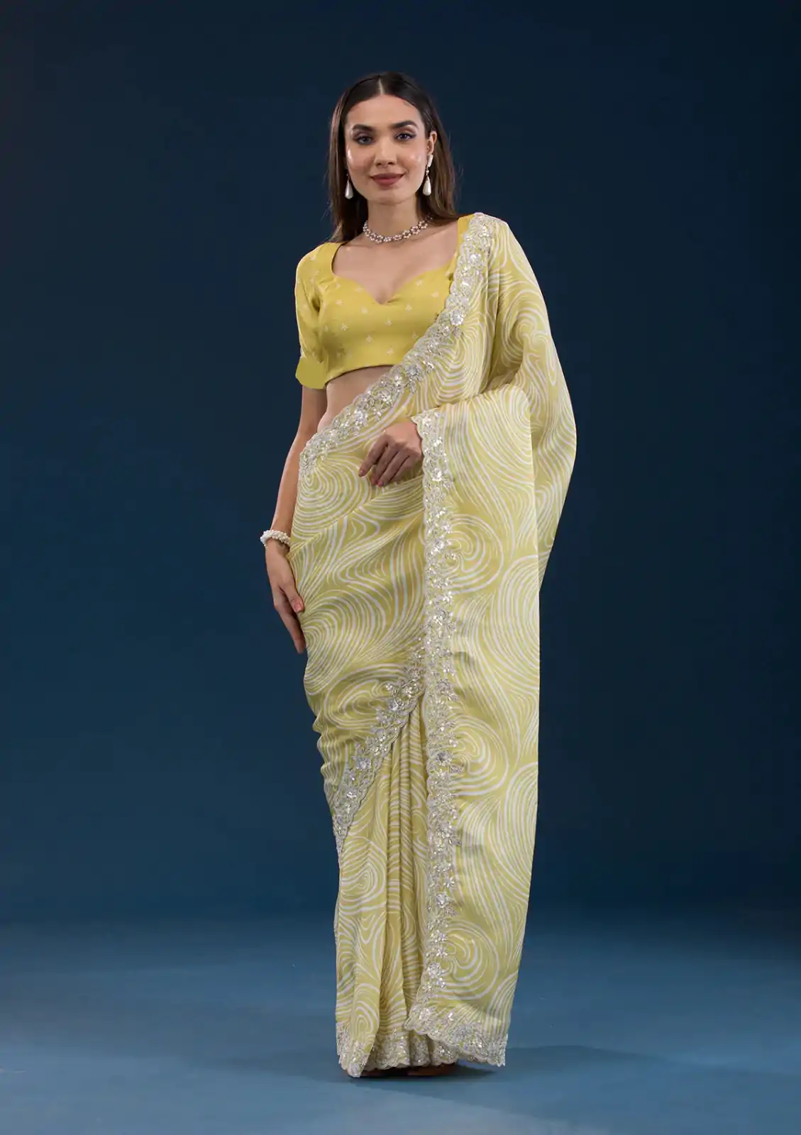 BT-403 Lemon Yellow Color Georgette Digital Prints Embroidery Codding Sequins Work Saree, Wedding, Festive, Events. Expected Delivery  4-6 Working Days @1899 | Sarees, Bollywood Sarees, Creative Sarees, Designer Sarees, Embroidered Sarees, Ethnic Saree, Modern Digital sarees, Party Wear Sarees