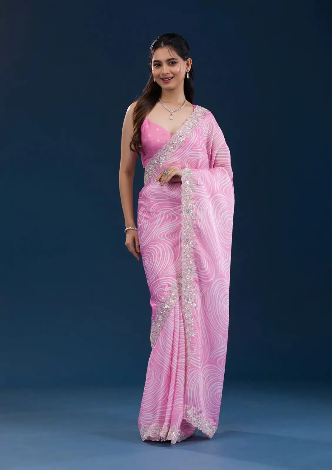 BT-403 Light Pink Color Georgette Digital Prints & Embroidery Codding Sequins Work Saree, Wedding, Festive, Events. Expected Delivery  4-6 Working Days @1899 | Sarees, Bollywood Sarees, Creative Sarees, Designer Sarees, Embroidered Sarees, Ethnic Saree, Modern Digital sarees, Party Wear Sarees