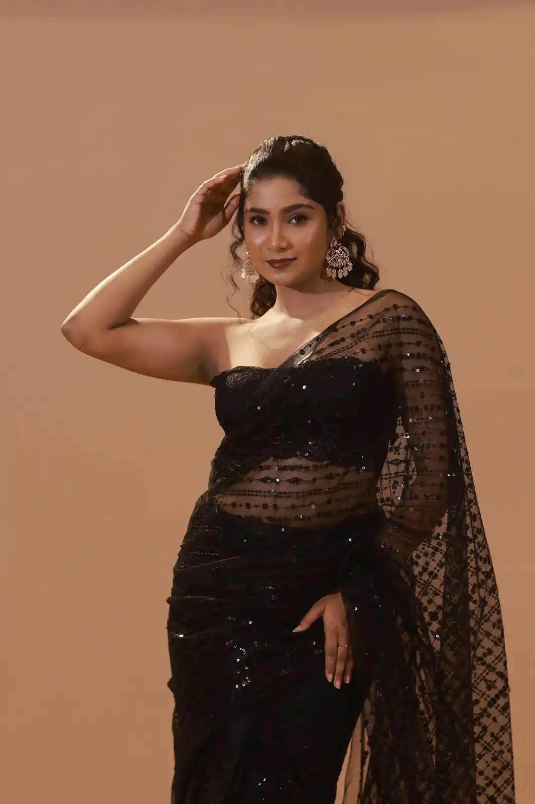BT 352 Black Color Nylon Butterfly Net Sequence With Thread Work Saree Casual, Wedding, Festive, Events . Expected Delivery  4-6 Working Days @1699/- only                                                                                                                                             | Sarees, Bollywood Sarees, Creative Sarees, Designer Sarees, Embroidered Sarees, Ethnic Saree, Modern Digital sarees, Party Wear Sarees