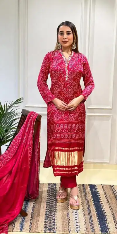 MF 751 Red Color Chinon Silk Wide Digital Print Coding Work Salwar Suit Casual, Wedding, Party, Festive, Events Etc.4-6 Working Days@ 1599/-only | Jump Suits, Salwar suit, Designer Suits, Casual Suits, Creative suits, Palazzo Suits, Party Wear Suits, Patiala Suits, Straight Suits