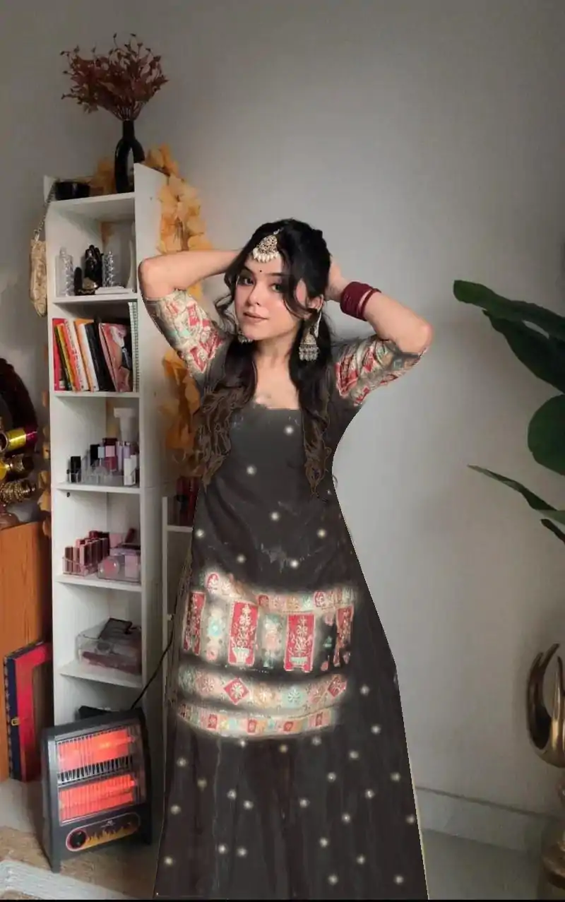 VLM 242 Black Chinnon Silk Embroidery Work Salwar Suit Casual, Wedding, Party, Festive, Events Etc.4-6 Working Days@ 2099/-only | Jump Suits, Salwar suit, Designer Suits, Casual Suits, Creative suits, Palazzo Suits, Party Wear Suits, Patiala Suits, Straight Suits