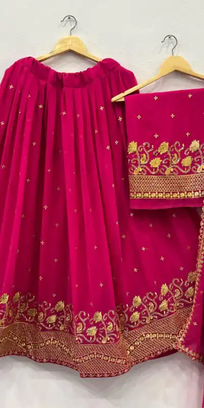 RC 269 Red Color Georgette Embroidery And Sequins Work Lehenga Choli Wedding, Party, Festive, Events Etc. Delivery 4-6 Working Days Rs 1999 | Lehenga, Bollywood Lehenga, Creative Lehenga, Designer Lehenga, Embroidered Lehenga, Party Wear Lehenga