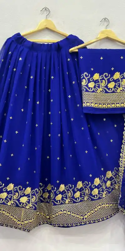 RC 269 Royal Blue Color Georgette Embroidery And Sequins Work Lehenga Choli Wedding, Party, Festive, Events Etc. Delivery 4-6 Working Days Rs 1999 | Lehenga, Bollywood Lehenga, Creative Lehenga, Designer Lehenga, Embroidered Lehenga, Party Wear Lehenga