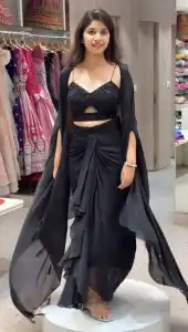 RTC 5842 Black Color Satin Silk Thread With Sequence Dhoti Suit Casual, Wedding, Party, Festive, Events Etc.4-6 Working Days@ 2049/-only | Jump Suits, Salwar suit, Designer Suits, Casual Suits, Creative suits, Palazzo Suits, Party Wear Suits, Patiala Suits, Straight Suits