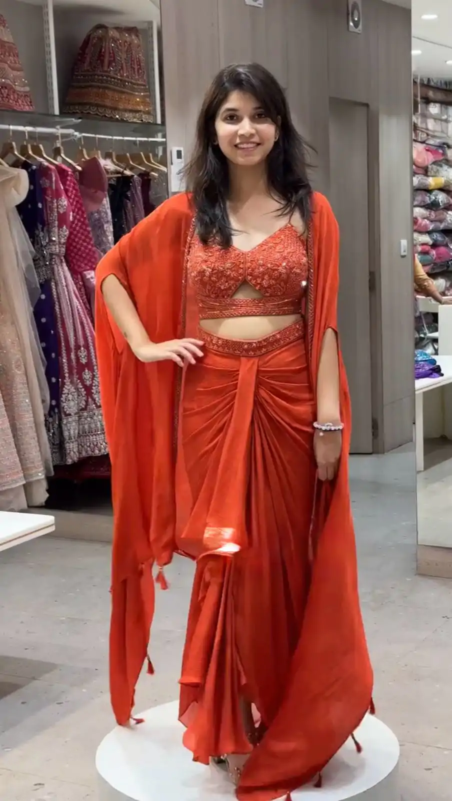 RTC 5842 Orange Color Satin Silk Thread With Sequence Dhoti Suit Casual, Wedding, Party, Festive, Events Etc.4-6 Working Days@ 2049/-only | Jump Suits, Salwar suit, Designer Suits, Casual Suits, Creative suits, Palazzo Suits, Party Wear Suits, Patiala Suits, Straight Suits