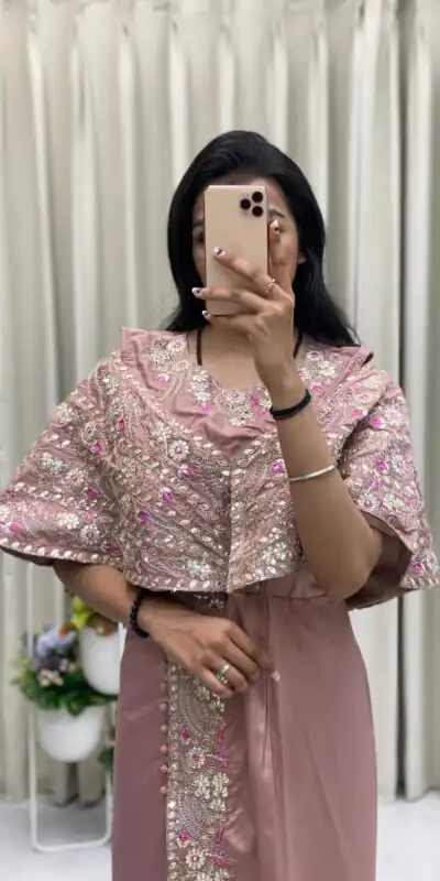 BE 327 Light Pink Color Crepe Silk Sequence Embroidery Foil Paper Work Salwar Suit Casual, Wedding, Party, Festive, Events Etc.4-6 Working Days@ 1899/-only | Jump Suits, Salwar suit, Designer Suits, Casual Suits, Creative suits, Palazzo Suits, Party Wear Suits, Patiala Suits, Straight Suits