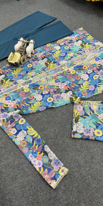 BD 1732 Green Fox Georgette Digital Print Work Salwar Suit Casual, Wedding, Party, Festive, Events Etc.4-6 Working Days@ 1899/-only | Jump Suits, Salwar suit, Designer Suits, Casual Suits, Creative suits, Palazzo Suits, Party Wear Suits, Patiala Suits, Straight Suits