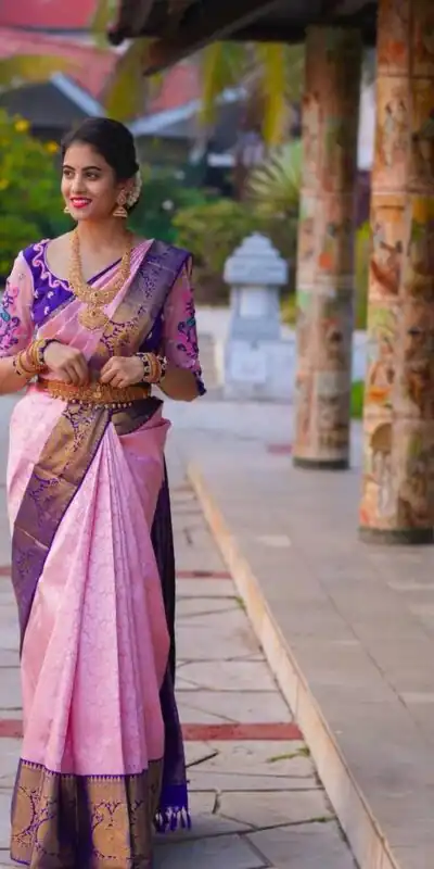 KP 3057 Pink Color Soft Lichi Silk Jacquard Work On All Over Saree Casual, Wedding, Festive, Events . Expected Delivery  4-6 Working Days @1599/- only                                                                                                                                             | Sarees, Bollywood Sarees, Creative Sarees, Designer Sarees, Embroidered Sarees, Ethnic Saree, Modern Digital sarees, Party Wear Sarees
