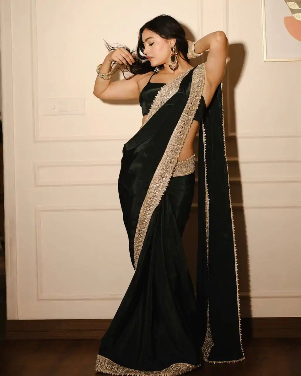 BT 409 Black Color Vi Chitra Silk Embroidery Sequence & Coadding Lace Border Saree , Wedding, Festive, Events . Expected Delivery  4-6 Working Days @1749/-                                                                                                                                             | Sarees, Bollywood Sarees, Creative Sarees, Designer Sarees, Embroidered Sarees, Ethnic Saree, Modern Digital sarees, Party Wear Sarees