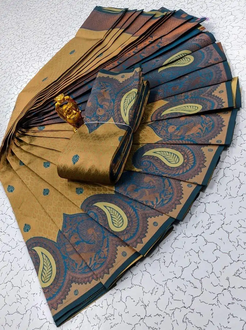 MS 471 Gold Color Soft Litchi Silk contrast border weaving design Saree Casual, Wedding, Festive, Events . Expected Delivery  4-6 Working Days @1399/- only | Sarees, Bollywood Sarees, Creative Sarees, Designer Sarees, Embroidered Sarees, Ethnic Saree, Modern Digital sarees, Party Wear Sarees