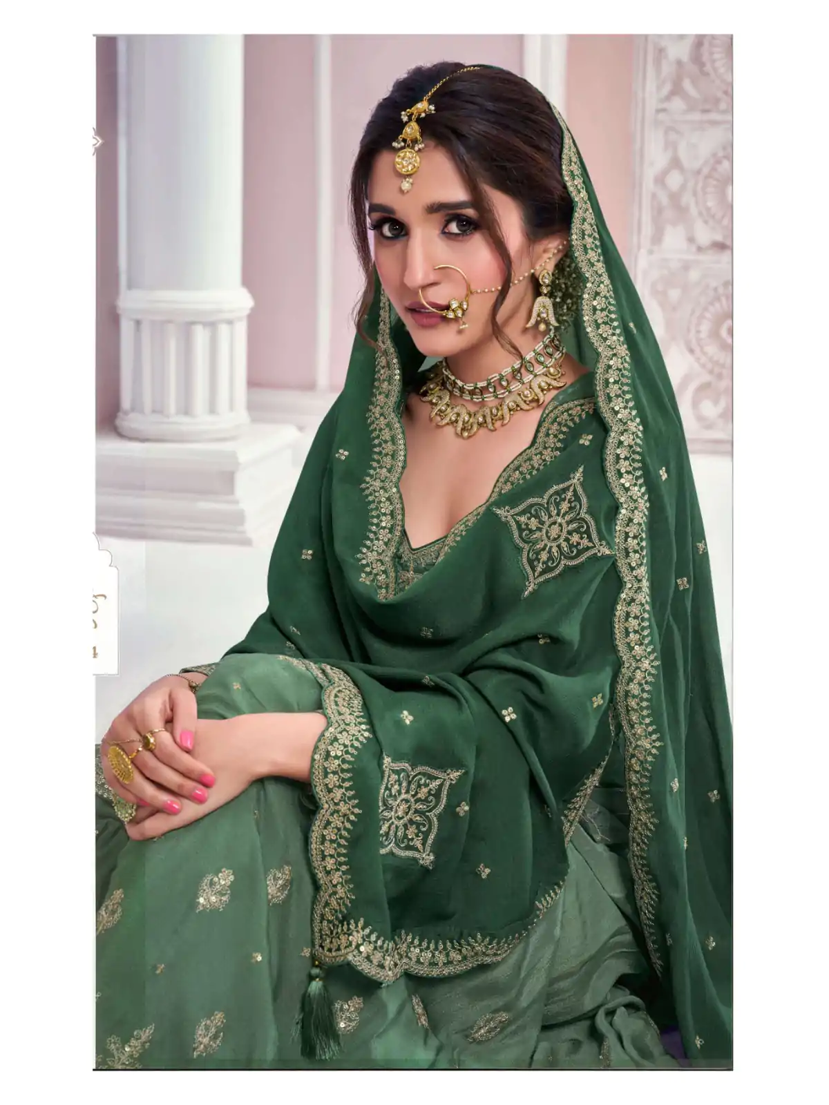 FC 69541 Green Color Chinon Multi Coding Work Salwar Suit Casual, Wedding, Party, Festive, Events Etc.4-6 Working Days@ 2749/-only | Jump Suits, Salwar suit, Designer Suits, Casual Suits, Creative suits, Palazzo Suits, Party Wear Suits, Patiala Suits, Straight Suits