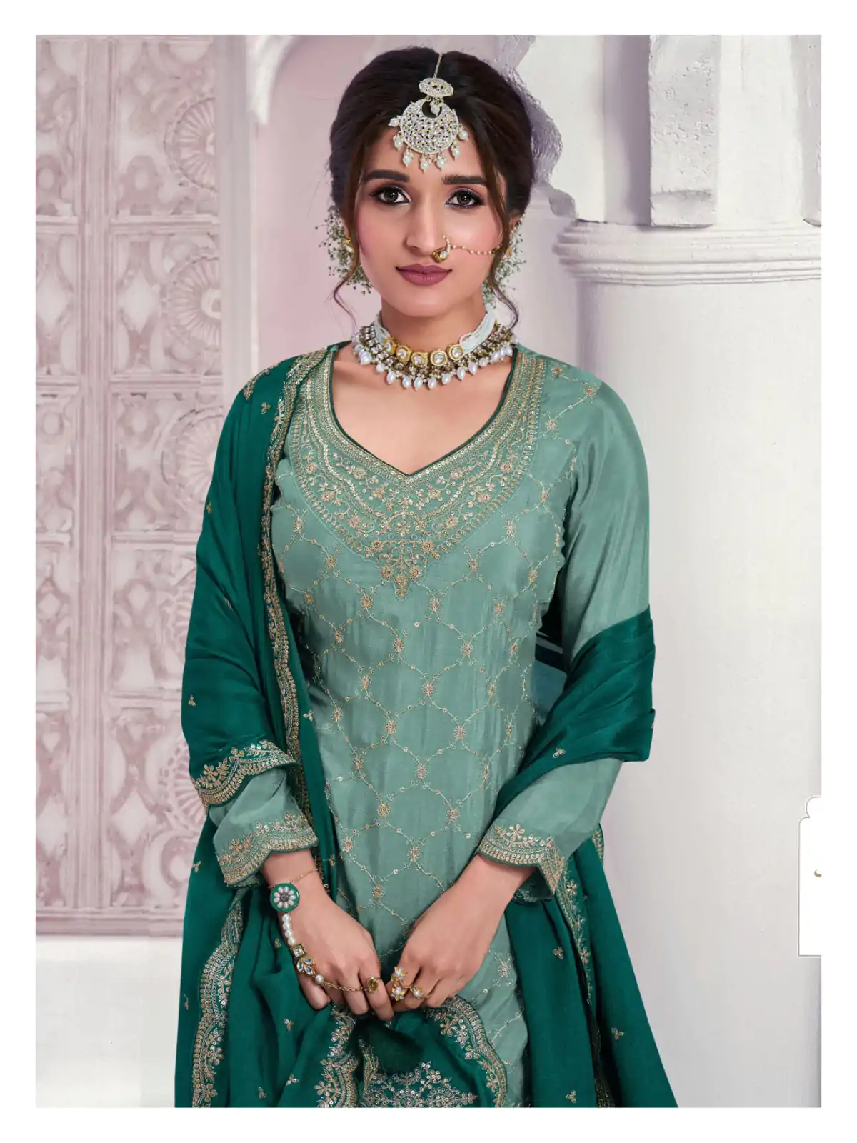 FC 69541 Rama Color Chinon Multi Coding Work Salwar Suit Casual, Wedding, Party, Festive, Events Etc.4-6 Working Days@ 2749/-only | Jump Suits, Salwar suit, Designer Suits, Casual Suits, Creative suits, Palazzo Suits, Party Wear Suits, Patiala Suits, Straight Suits