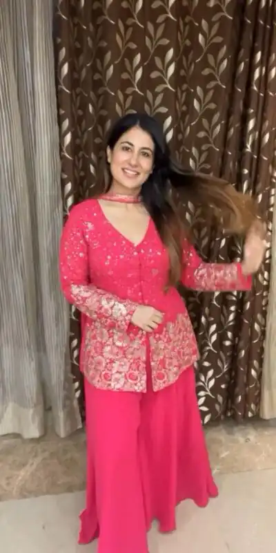 LG 1925 Rani Pink Color georgette Sequence Embroidery Work Salwar Suit Casual, Wedding, Party, Festive, Events Etc.4-6 Working Days@ 1999/-only | Jump Suits, Salwar suit, Designer Suits, Casual Suits, Creative suits, Palazzo Suits, Party Wear Suits, Patiala Suits, Straight Suits