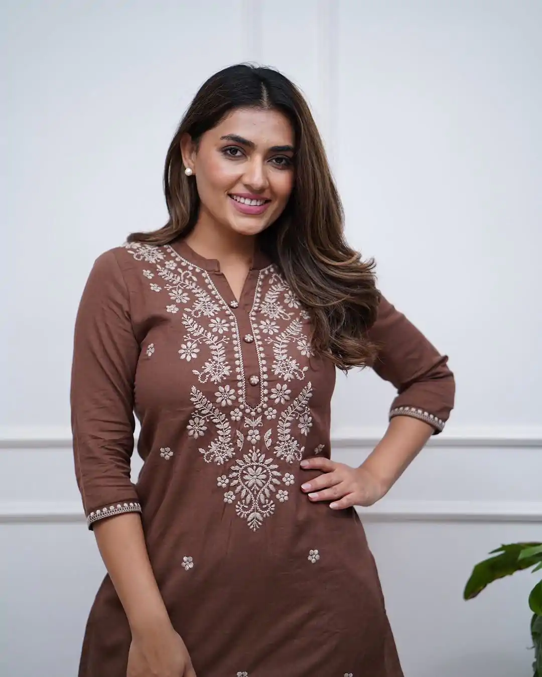 BE 340 Brown Color Rayon Embroidery Work Salwar Suit Casual, Wedding, Festive, Events . Expected Delivery  4-6 Working Days @1649/- only      | Jump Suits, Salwar suit, Designer Suits, Casual Suits, Creative suits, Palazzo Suits, Party Wear Suits, Patiala Suits, Straight Suits