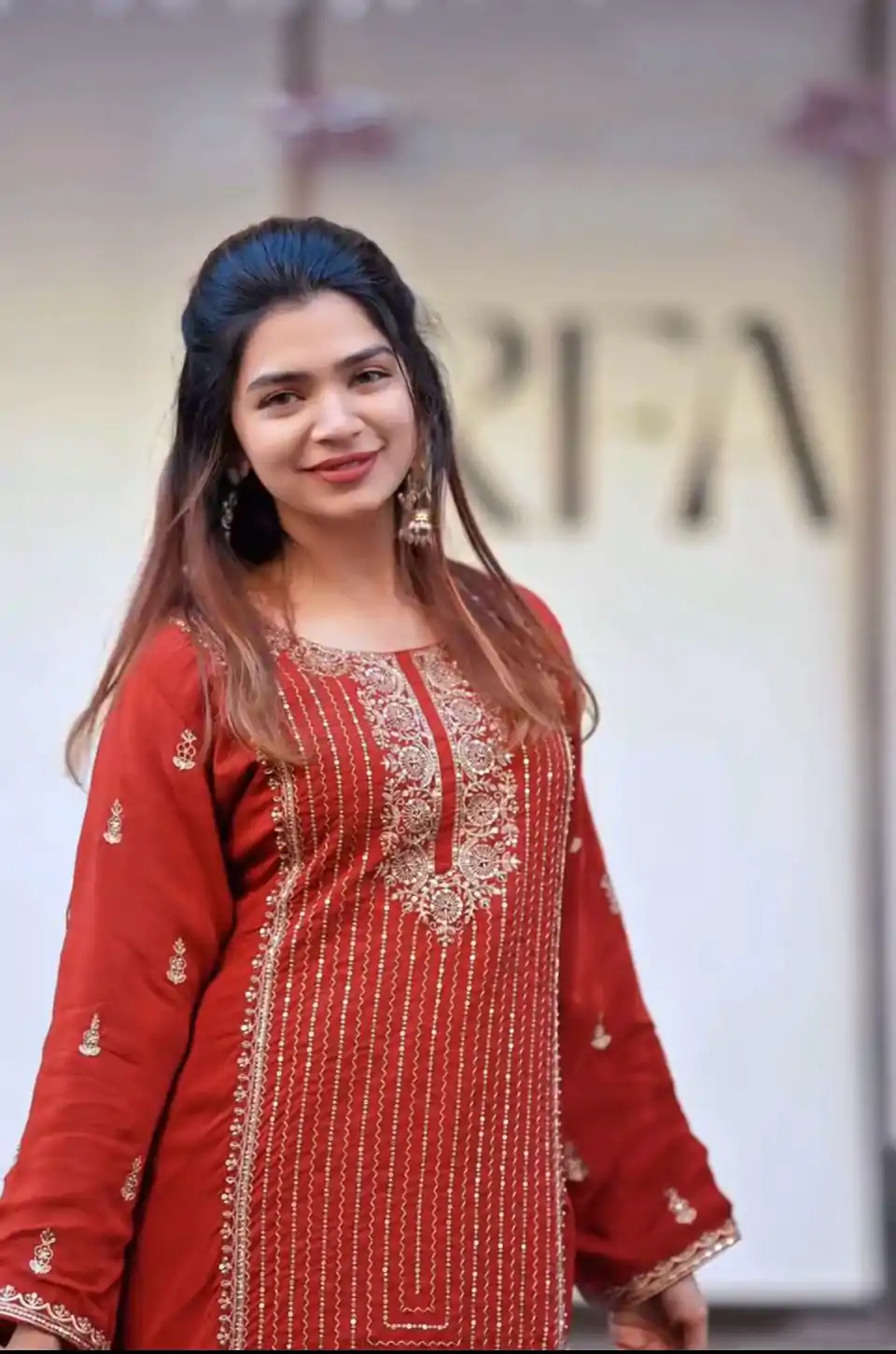 VLM 268 Red Color Georgette With Embroidery Work Salwar Suit Casual, Wedding, Festive, Events . Expected Delivery  4-6 Working Days @2099/- only      | Jump Suits, Salwar suit, Designer Suits, Casual Suits, Creative suits, Palazzo Suits, Party Wear Suits, Patiala Suits, Straight Suits