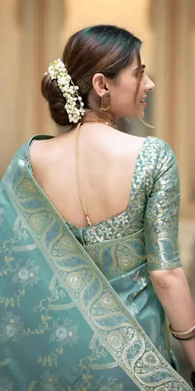 MB 494 Sky Blue Color Soft Litchi Silk All Over Weaving Saree Casual, Wedding, Festive, Events . Expected Delivery  4-6 Working Days @1199/- only                                                                                                                                             | Sarees, Bollywood Sarees, Creative Sarees, Designer Sarees, Embroidered Sarees, Ethnic Saree, Modern Digital sarees, Party Wear Sarees