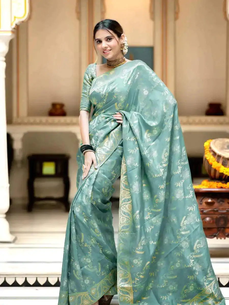 MB 494 Sky Blue Color Soft Litchi Silk All Over Weaving Saree Casual, Wedding, Festive, Events . Expected Delivery  4-6 Working Days @1199/- only                                                                                                                                             | Sarees, Bollywood Sarees, Creative Sarees, Designer Sarees, Embroidered Sarees, Ethnic Saree, Modern Digital sarees, Party Wear Sarees