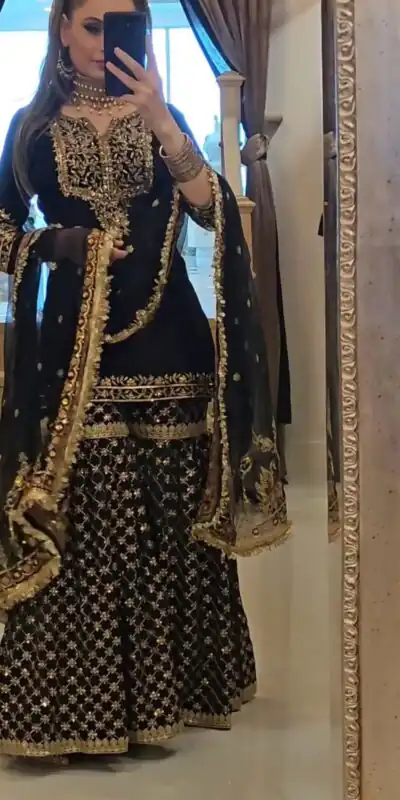 SSR 510 Black Color Georgette Embroidery Sequence Work Salwar Suit Casual, Wedding, Festive, Events . Expected Delivery  4-6 Working Days @2399/- only      | Jump Suits, Salwar suit, Designer Suits, Casual Suits, Creative suits, Palazzo Suits, Party Wear Suits, Patiala Suits, Straight Suits