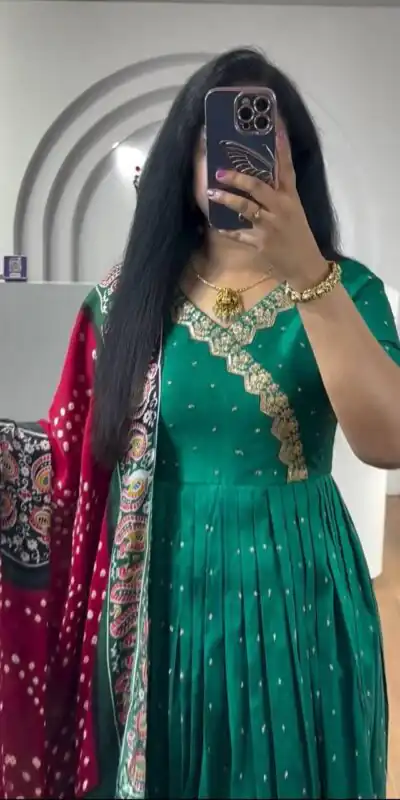 PC 407 Rama Color Chinon Thread Sequence Work Gown Casual, Wedding, Party, Festive, Events Etc. Expected Delivery 4-6 Working Days @2049/- | Gowns, Bollywood Gowns, Creative Gowns, Designer Gowns, Embroidered Gowns, Party Wear Gowns