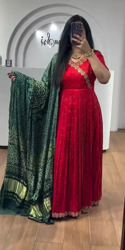 PC 407 Red Color Chinon Thread Sequence Work Gown Casual, Wedding, Party, Festive, Events Etc. Expected Delivery 4-6 Working Days @2049/- | Gowns, Bollywood Gowns, Creative Gowns, Designer Gowns, Embroidered Gowns, Party Wear Gowns