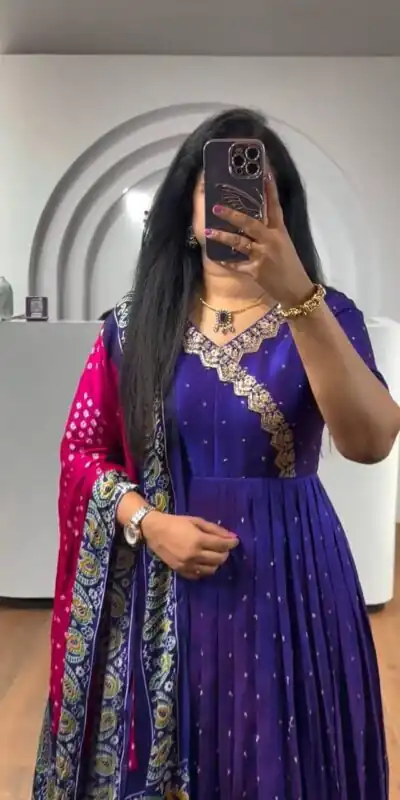 PC 407 Royal Blue Color Chinon Thread Sequence Work Gown Casual, Wedding, Party, Festive, Events Etc. Expected Delivery 4-6 Working Days @2049/- | Gowns, Bollywood Gowns, Creative Gowns, Designer Gowns, Embroidered Gowns, Party Wear Gowns