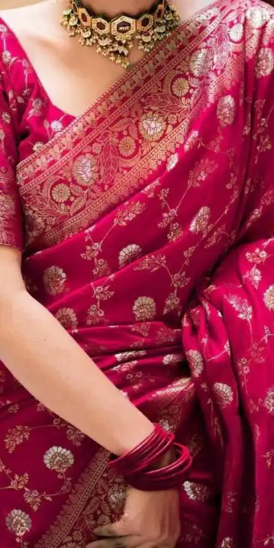 MS 483 Rani Pink Color Soft Litchi Silk Kubera Pattu Saree Casual, Wedding, Festive, Events . Expected Delivery  4-6 Working Days @1199/- only                                                                                                                                             | Sarees, Bollywood Sarees, Creative Sarees, Designer Sarees, Embroidered Sarees, Ethnic Saree, Modern Digital sarees, Party Wear Sarees