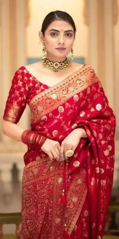 MS 483 Red Color Soft Litchi Silk Kubera Pattu Saree Casual, Wedding, Festive, Events . Expected Delivery  4-6 Working Days @1199/- only                                                                                                                                             | Sarees, Bollywood Sarees, Creative Sarees, Designer Sarees, Embroidered Sarees, Ethnic Saree, Modern Digital sarees, Party Wear Sarees