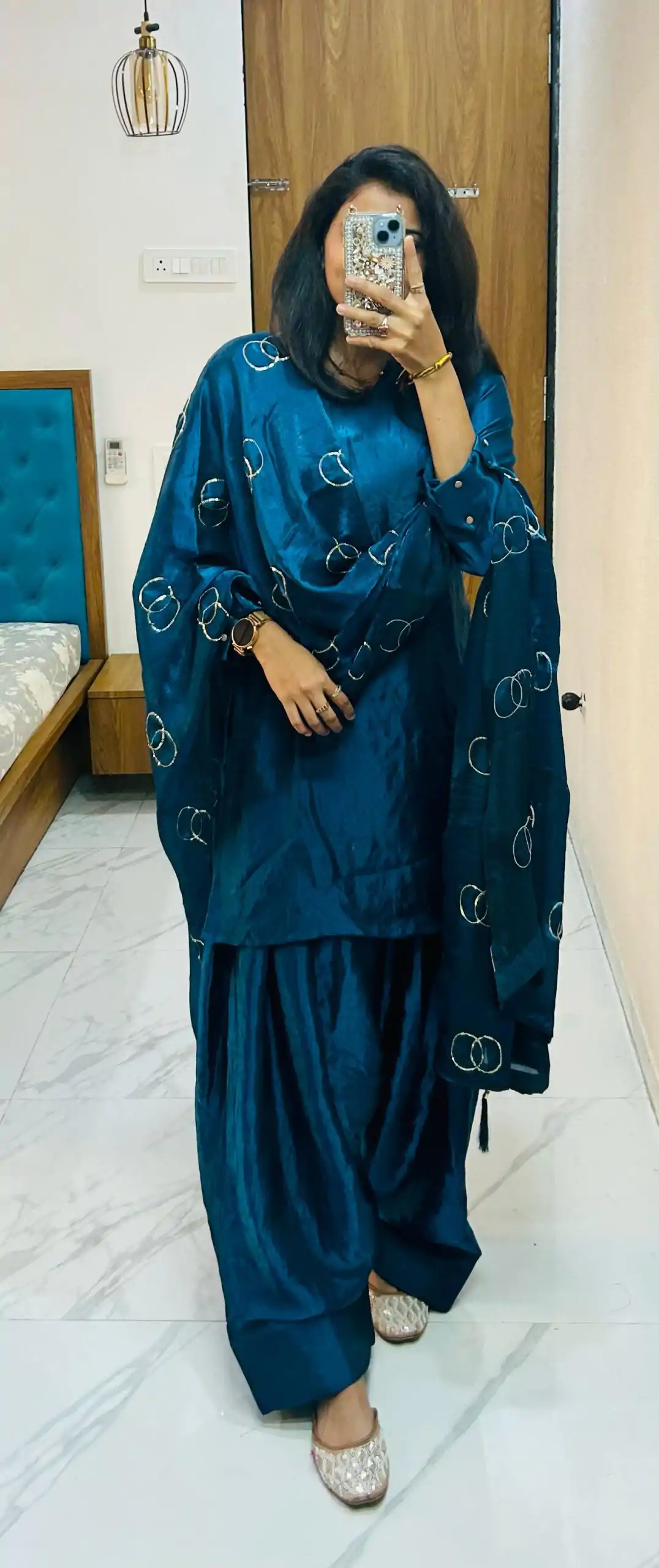 BE 341 Rama Blue Color Fendi Silk Salwar Suit Casual, Wedding, Festive, Events . Expected Delivery  4-6 Working Days @1849/- only      | Jump Suits, Salwar suit, Designer Suits, Casual Suits, Creative suits, Palazzo Suits, Party Wear Suits, Patiala Suits, Straight Suits
