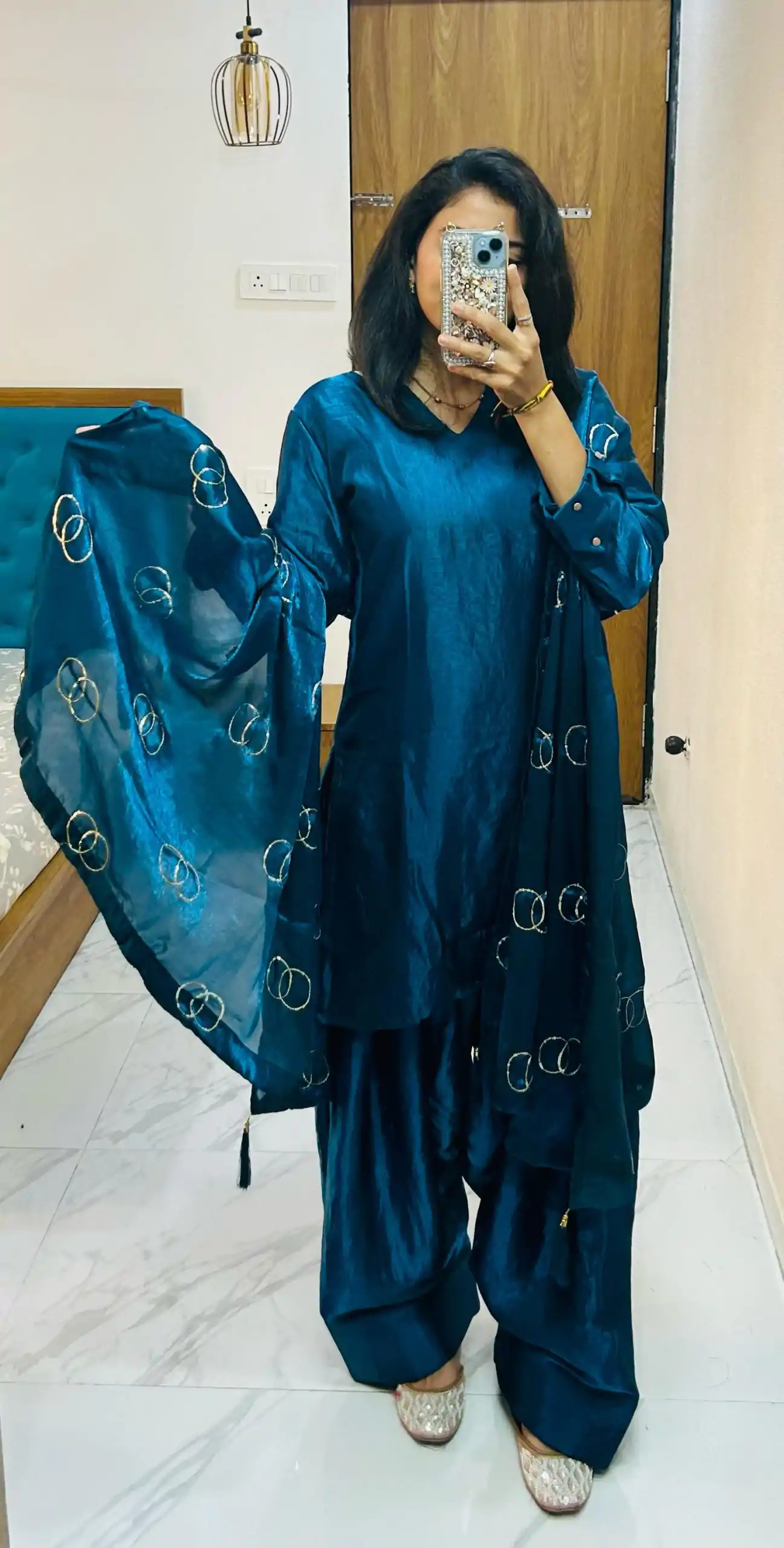 BE 341 Rama Blue Color Fendi Silk Salwar Suit Casual, Wedding, Festive, Events . Expected Delivery  4-6 Working Days @1849/- only      | Jump Suits, Salwar suit, Designer Suits, Casual Suits, Creative suits, Palazzo Suits, Party Wear Suits, Patiala Suits, Straight Suits