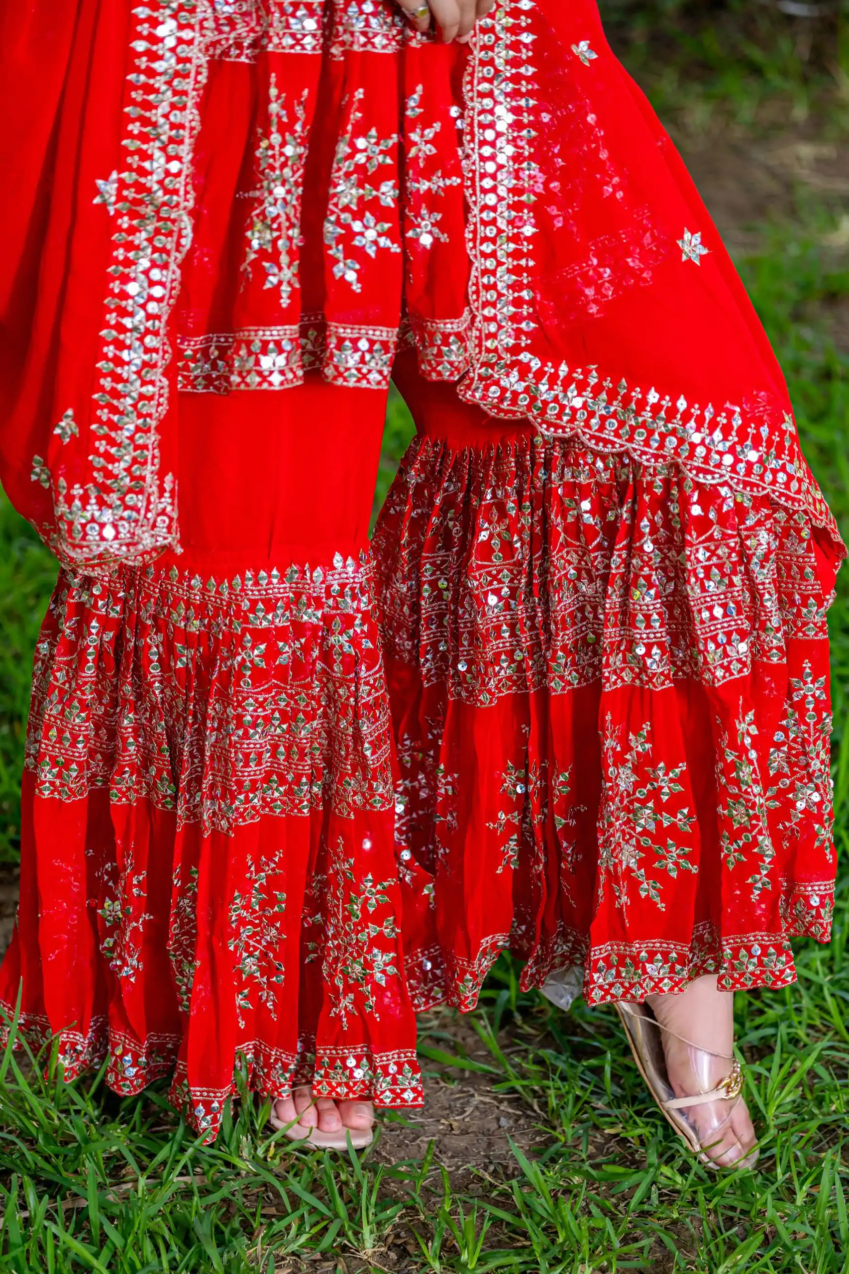 Ram 094 Red Color Georgette 7mm Sequence Work Salwar Suit Casual, Wedding, Festive, Events . Expected Delivery  4-6 Working Days @2349/- only      | Jump Suits, Salwar suit, Designer Suits, Casual Suits, Creative suits, Palazzo Suits, Party Wear Suits, Patiala Suits, Straight Suits