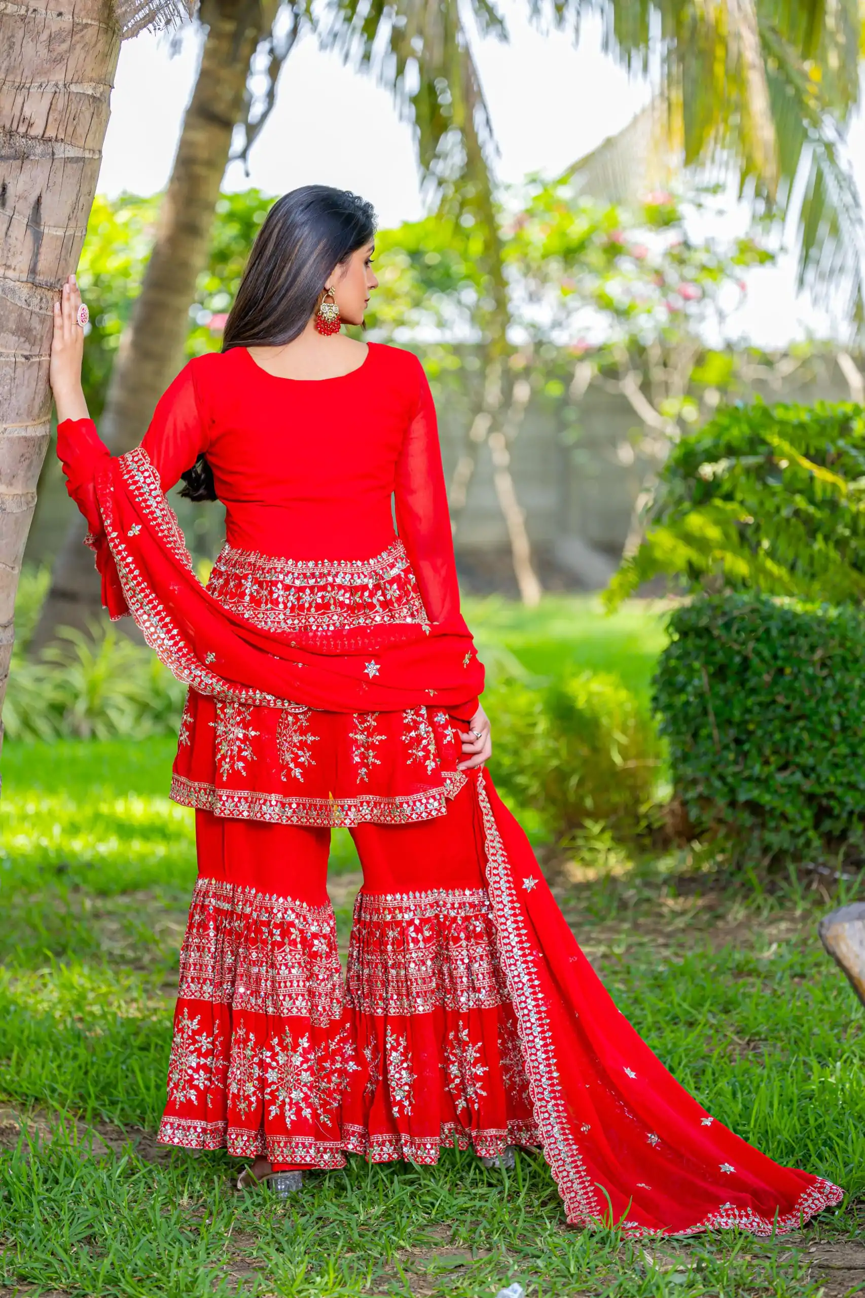 Ram 094 Red Color Georgette 7mm Sequence Work Salwar Suit Casual, Wedding, Festive, Events . Expected Delivery  4-6 Working Days @2349/- only      | Jump Suits, Salwar suit, Designer Suits, Casual Suits, Creative suits, Palazzo Suits, Party Wear Suits, Patiala Suits, Straight Suits