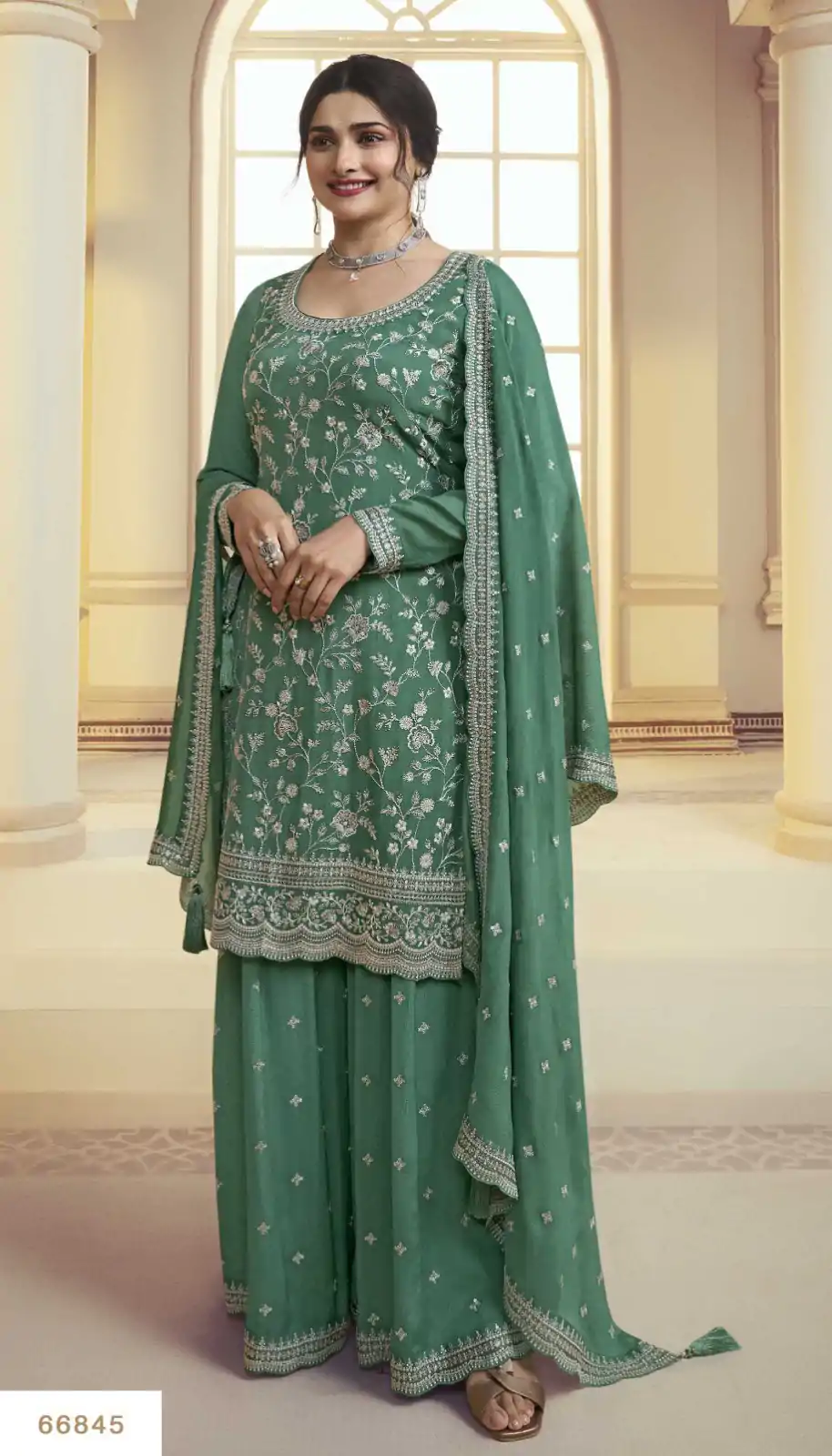 FC 66841 Green Color Chinon Embroidery Multi Work Salwar Suit Casual, Wedding, Party, Festive, Events Etc.4-6 Working Days@ 2299/-only | Jump Suits, Salwar suit, Designer Suits, Casual Suits, Creative suits, Palazzo Suits, Party Wear Suits, Patiala Suits, Straight Suits