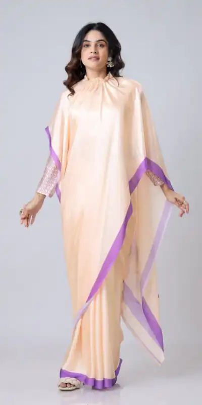 ST 1102B Light Peach Color Japan Satin Digital Print Work Saree Casual, Wedding, Festive, Events . Expected Delivery  4-6 Working Days @1849/- only      | Sarees, Bollywood Sarees, Creative Sarees, Designer Sarees, Embroidered Sarees, Ethnic Saree, Modern Digital sarees, Party Wear Sarees