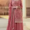 FC 66841 Peach Color Chinon Embroidery Multi Work Salwar Suit Casual, Wedding, Party, Festive, Events Etc.4-6 Working Days@ 2299/-only | Jump Suits, Salwar suit, Designer Suits, Casual Suits, Creative suits, Palazzo Suits, Party Wear Suits, Patiala Suits, Straight Suits