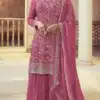 FC 66841 Pink Color Chinon Embroidery Multi Work Salwar Suit Casual, Wedding, Party, Festive, Events Etc.4-6 Working Days@ 2299/-only | Jump Suits, Salwar suit, Designer Suits, Casual Suits, Creative suits, Palazzo Suits, Party Wear Suits, Patiala Suits, Straight Suits