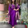 MF 749 Purple Color Roman Silk Coding Work Salwar Suit Casual, Wedding, Party, Festive, Events Etc.4-6 Working Days@ 1699/-only | Jump Suits, Salwar suit, Designer Suits, Casual Suits, Creative suits, Palazzo Suits, Party Wear Suits, Patiala Suits, Straight Suits
