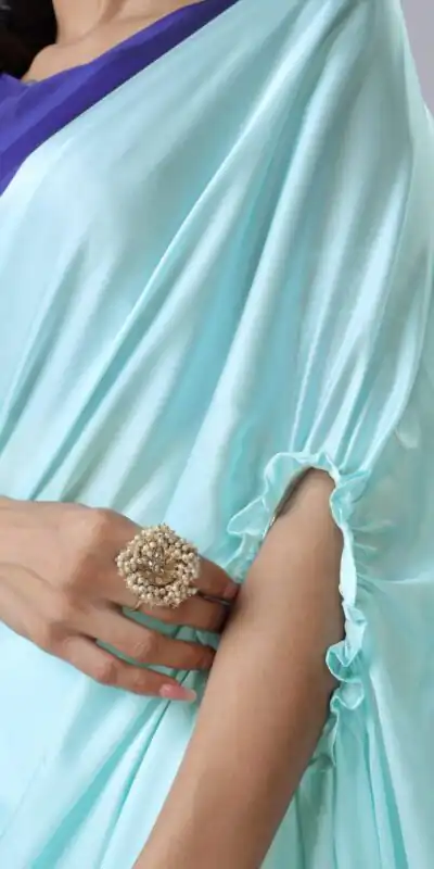 ST 1102B Sky Blue Color Japan Satin Digital Print Work Saree Casual, Wedding, Festive, Events . Expected Delivery  4-6 Working Days @1849/- only      | Sarees, Bollywood Sarees, Creative Sarees, Designer Sarees, Embroidered Sarees, Ethnic Saree, Modern Digital sarees, Party Wear Sarees