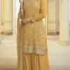 FC 66841 Yellow Color Chinon Embroidery Multi Work Salwar Suit Casual, Wedding, Party, Festive, Events Etc.4-6 Working Days@ 2299/-only | Jump Suits, Salwar suit, Designer Suits, Casual Suits, Creative suits, Palazzo Suits, Party Wear Suits, Patiala Suits, Straight Suits