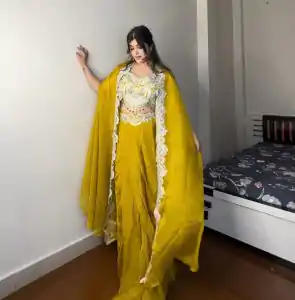 BE 338 Yellow Color Georgette Sequence Diamond Work Dhoti Suit Casual, Wedding, Festive, Events . Expected Delivery  4-6 Working Days @1999/- only      | Jump Suits, Salwar suit, Designer Suits, Casual Suits, Creative suits, Palazzo Suits, Party Wear Suits, Patiala Suits, Straight Suits