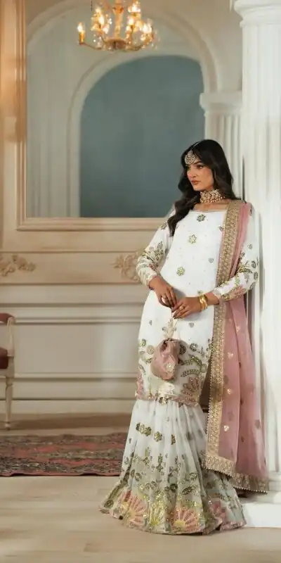 NSR 845 White Color Georgette Sequence Work Salwar Suit Casual, Wedding, Festive, Events . Expected Delivery 4-6 Working Days @2199/- only | Jump Suits, Salwar suit, Designer Suits, Casual Suits, Creative suits, Palazzo Suits, Party Wear Suits, Patiala Suits, Straight Suits
