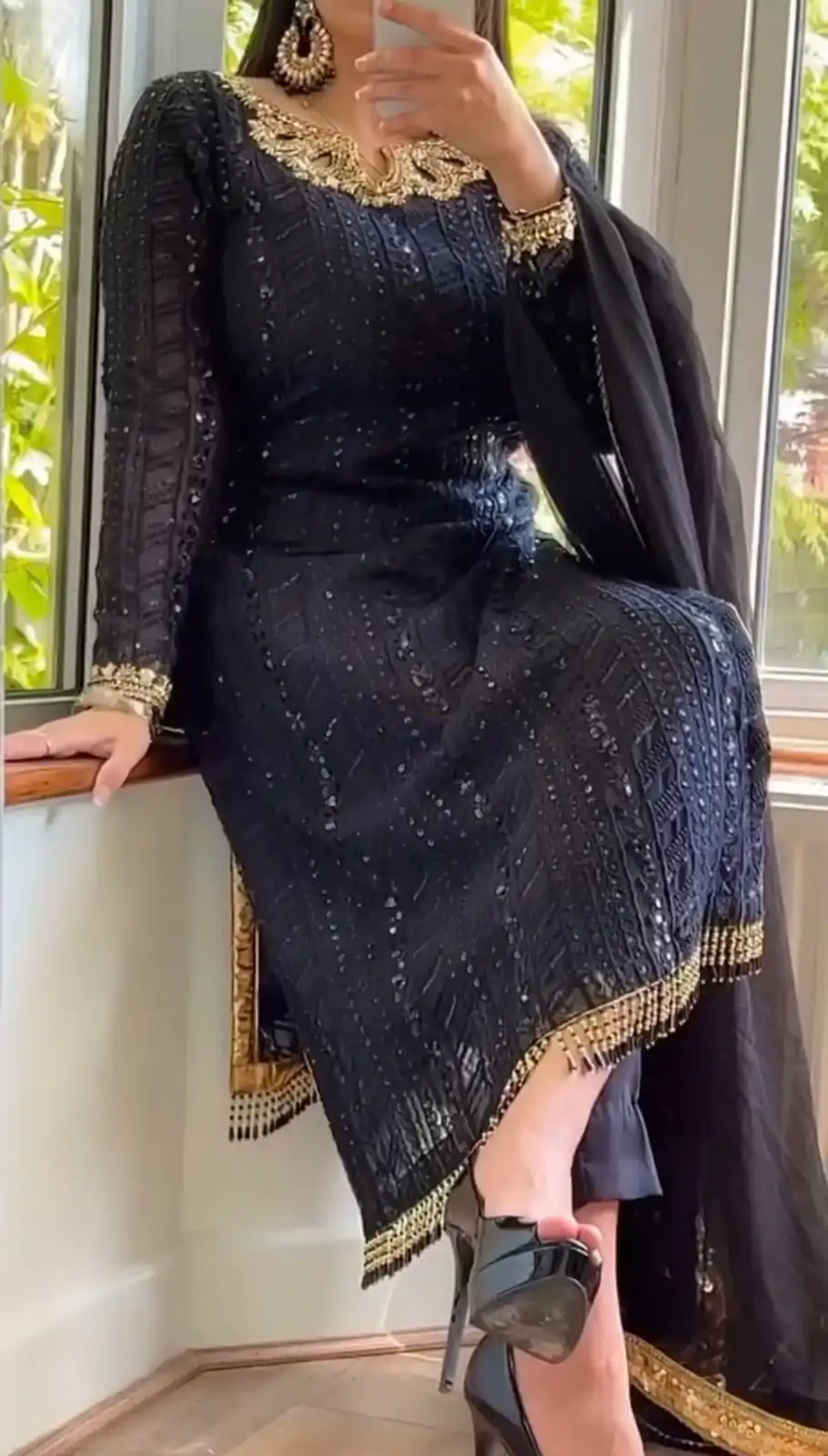 RTC 5702 Black Color Georgette Thread Sequence Work Salwar Suit Wedding, Party, Festive, Events Etc. Expected Delivery 4-6 Working Days @2099/- | Jump Suits, Salwar suit, Designer Suits, Casual Suits, Creative suits, Palazzo Suits, Party Wear Suits, Patiala Suits, Straight Suits