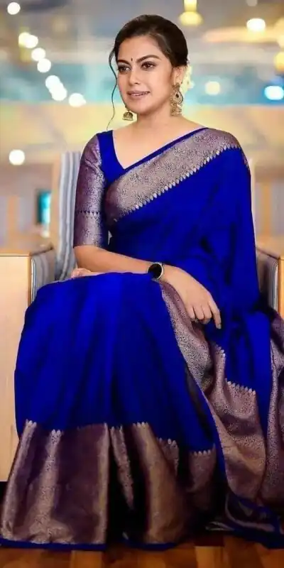 KP 3042 Royal Blue Color Soft Litchi Silk Jacquard Work Saree Casual, Wedding, Festive, Events . Expected Delivery  4-6 Working Days @1349/- only                                                                                                                                           | Sarees, Bollywood Sarees, Creative Sarees, Designer Sarees, Embroidered Sarees, Ethnic Saree, Modern Digital sarees, Party Wear Sarees