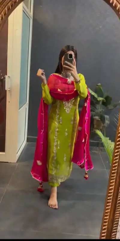 SR 1662 Light Green Color Chinon Silk Sequence Work Salwar Suit Casual, Wedding, Festive, Events . Expected Delivery  4-6 Working Days @1799/- only      | Jump Suits, Salwar suit, Designer Suits, Casual Suits, Creative suits, Palazzo Suits, Party Wear Suits, Patiala Suits, Straight Suits