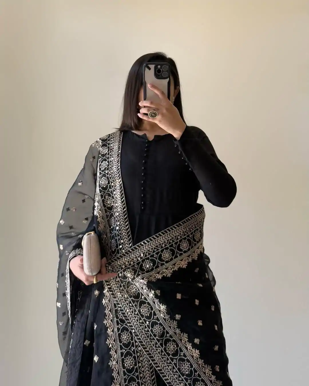 KD 1502 Black Chinon Silk With Inner Plain Anarkali Gown Casual, Wedding, Festive, Events . Expected Delivery  4-6 Working Days @1999/- only      | Jump Suits, Salwar suit, Designer Suits, Casual Suits, Creative suits, Palazzo Suits, Party Wear Suits, Patiala Suits, Straight Suits