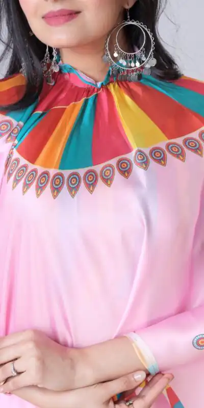 ST 1102 Pink Color Japan Satin Digital Print Work Saree Casual, Wedding, Festive, Events . Expected Delivery  4-6 Working Days @1849/- only      | Sarees, Bollywood Sarees, Creative Sarees, Designer Sarees, Embroidered Sarees, Ethnic Saree, Modern Digital sarees, Party Wear Sarees